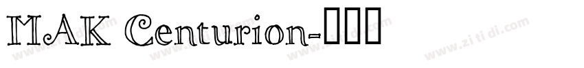 MAK Centurion字体转换
